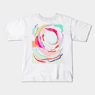 Abstract print, Red, White, Grey, Blue, Pink, Modern art, Wall decor Kids T-Shirt